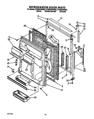 Refrigerator door