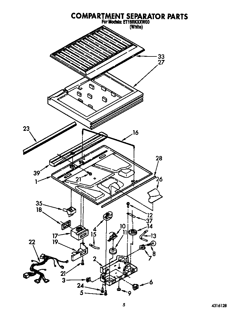 Compartment separator