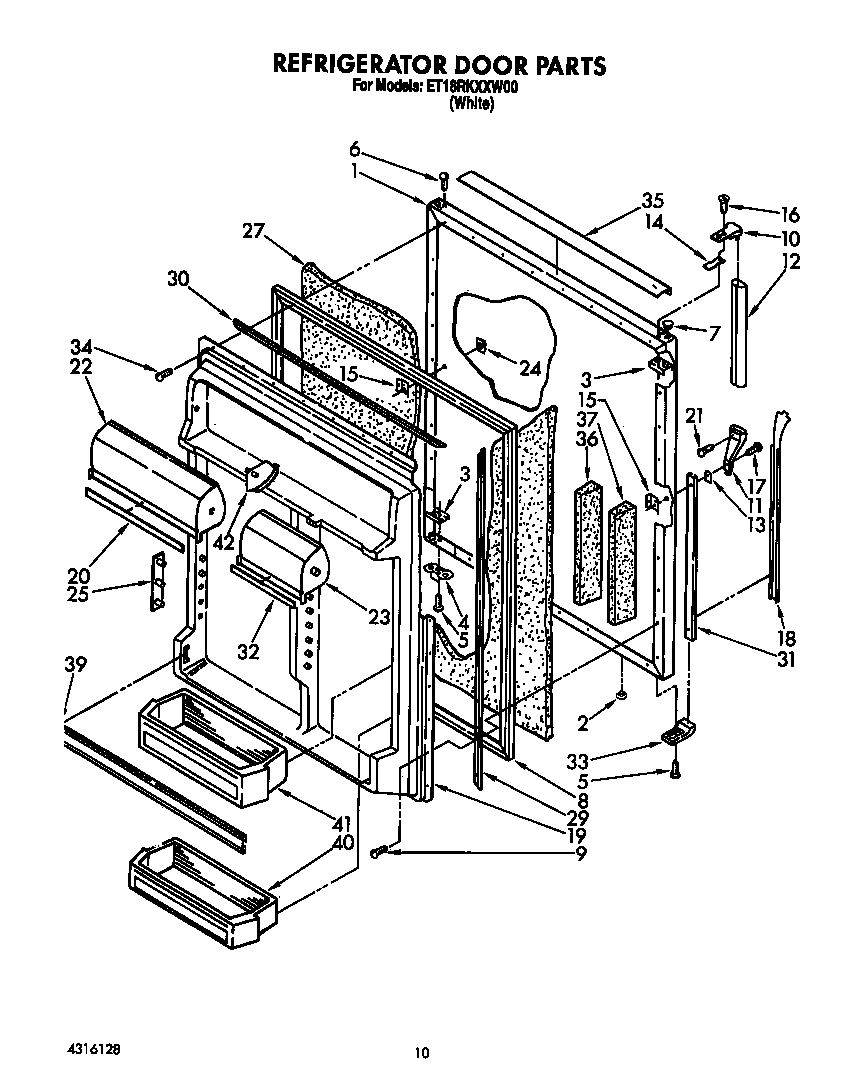 Refrigerator door