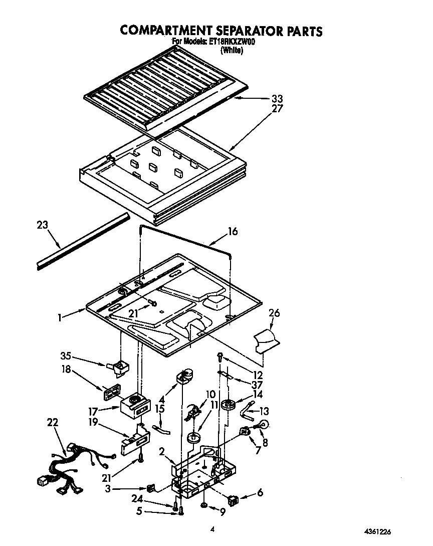 Compartment separator
