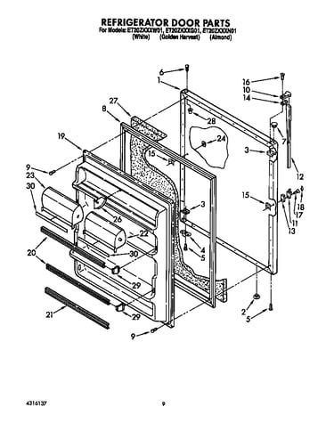 Refrigerator door