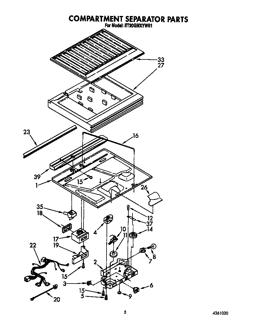 Compartment separator