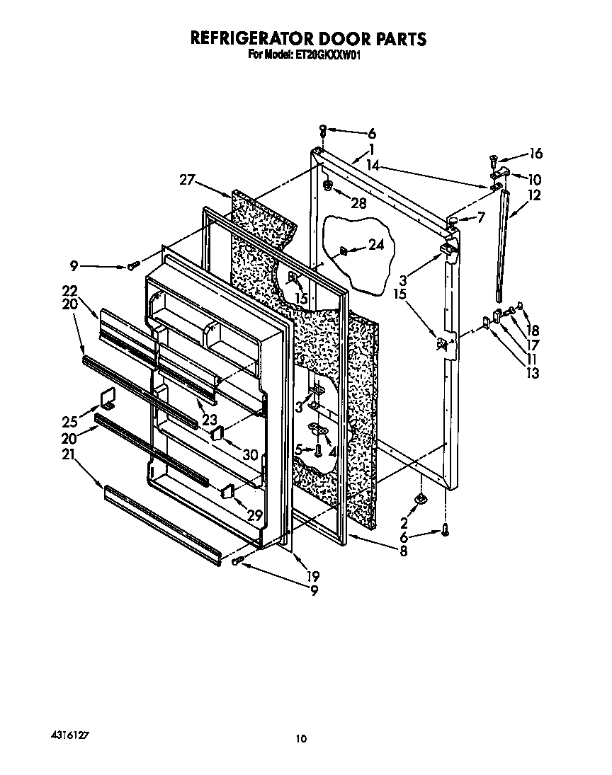 Refrigerator door