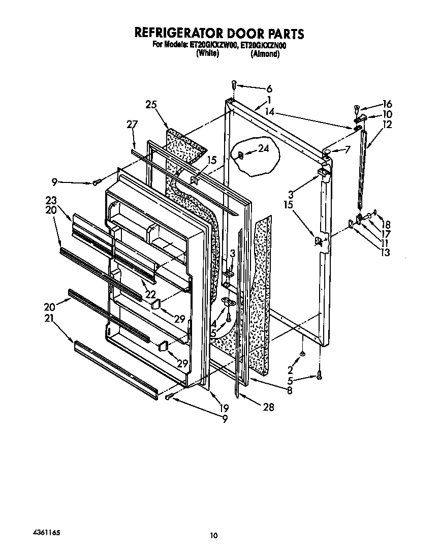 Refrigerator door