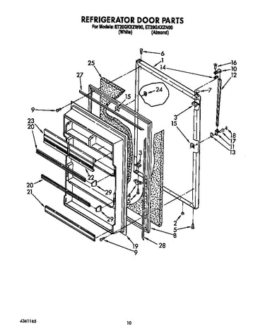 Refrigerator door