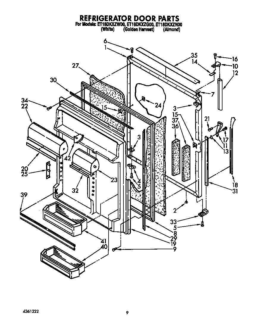 Refrigerator door