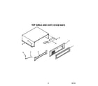 KitchenAid KSSS36DAW01 top grille and unit cover diagram