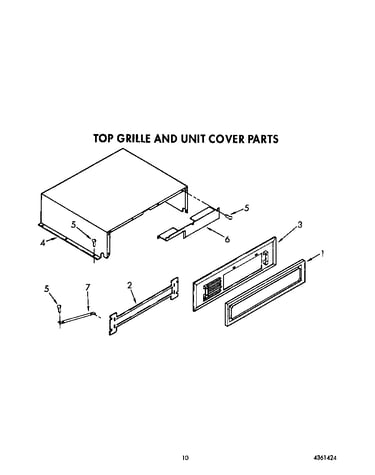 Top grille and unit cover