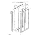 KitchenAid KSSS36DWX01 cabinet trims and breaker trim diagram