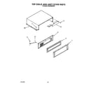 KitchenAid KSSS36DWX01 top grille and unit cover diagram