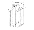 KitchenAid KSRF36DTX02 cabinet trims and breaker trim diagram