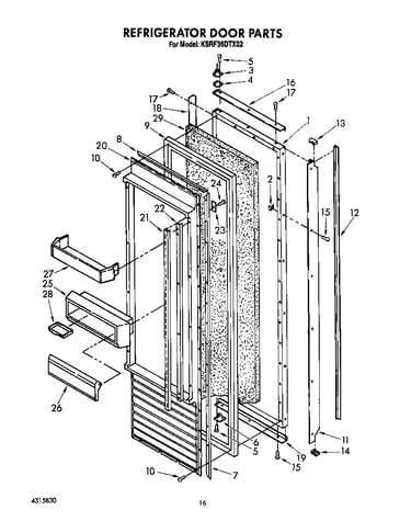 Refrigerator door