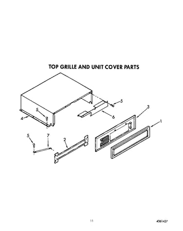 Top grille and unit cover