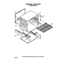 Roper FGP315VW4 internal oven diagram