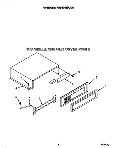 Top grille and unit cover