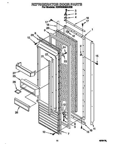 Refrigerator door