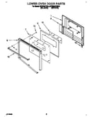 Lower oven door