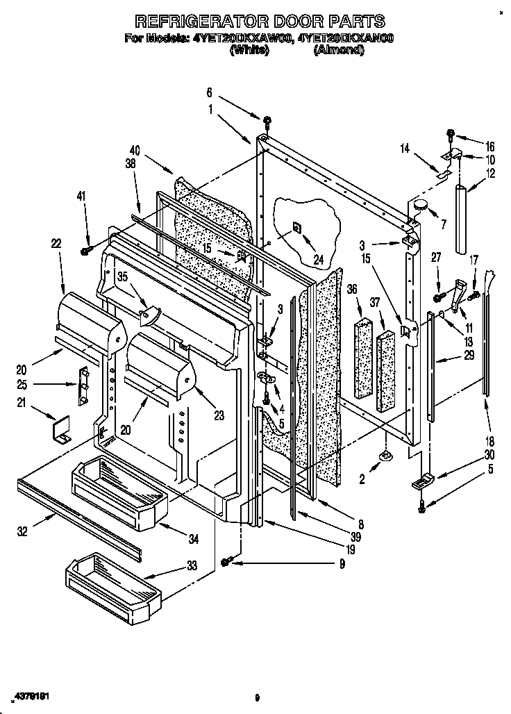 Refrigerator door