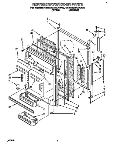 Refrigerator door
