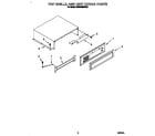KitchenAid KSSS48MAX03 top grille and unit cover diagram