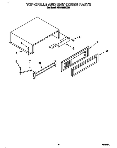 Top grille and unit cover