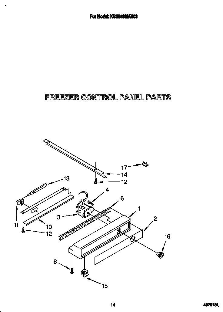 FREEZER CONTROL PANEL