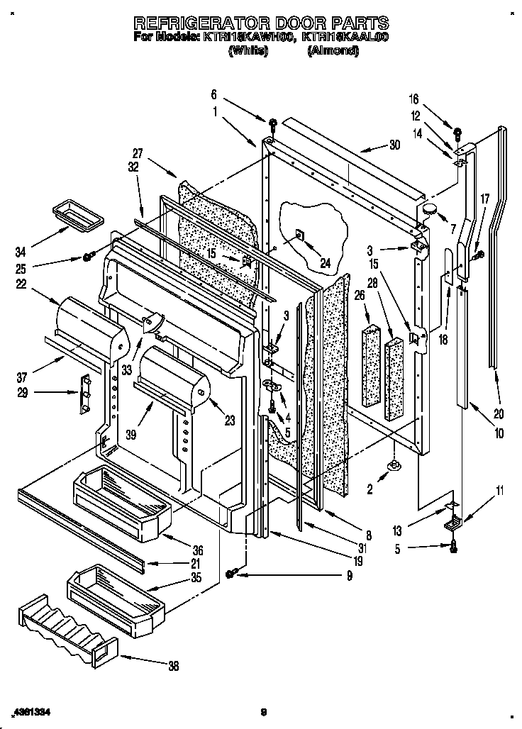 Refrigerator door