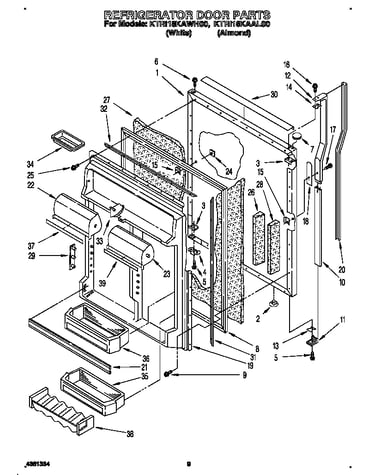 Refrigerator door