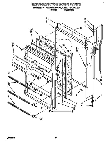 Refrigerator door