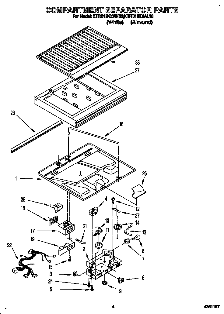 Compartment separator