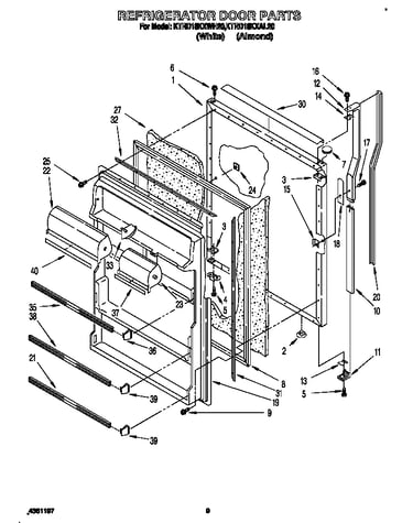 Refrigerator door