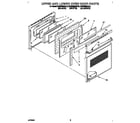 KitchenAid KEBS208AWH0 upper and lower oven door diagram