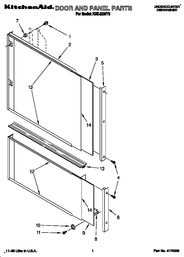 Door and panel