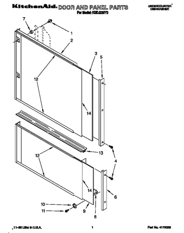 Door and panel