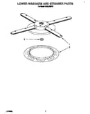 Lower washarm and strainer
