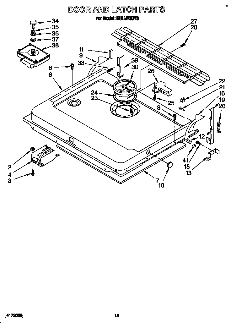 DOOR AND LATCH