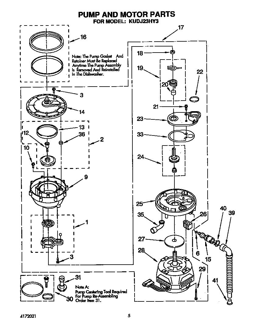 Pump and motor