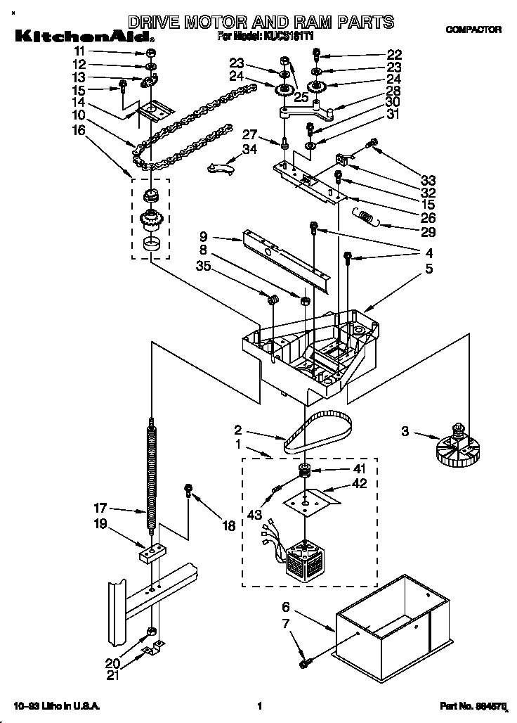 Drive motor and ram
