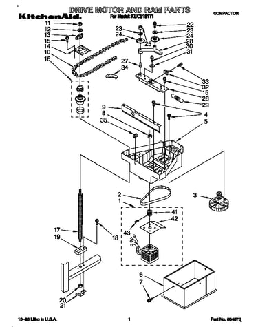 Drive motor and ram