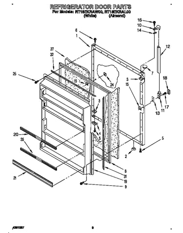 Refrigerator door