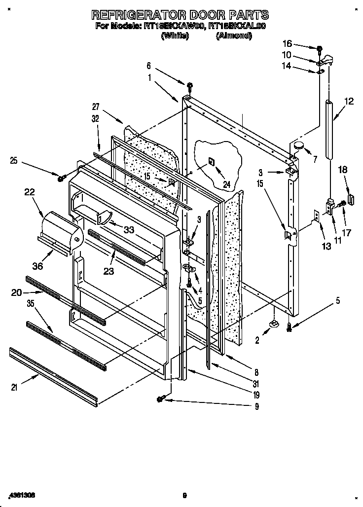 Refrigerator door