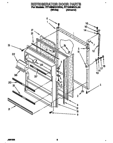 Refrigerator door