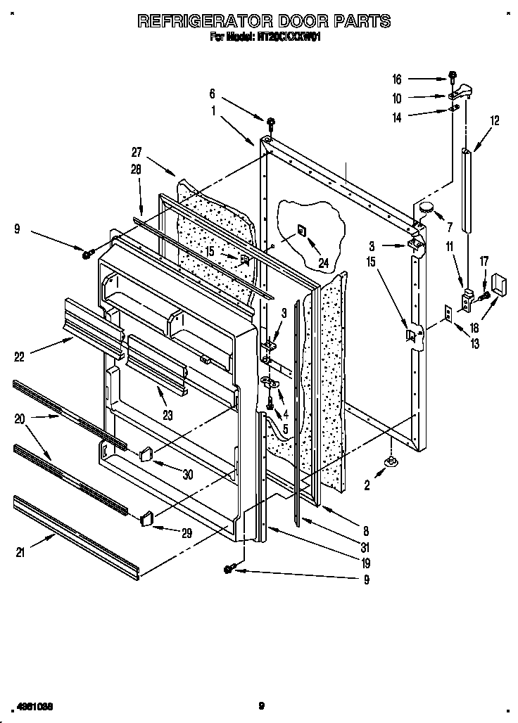 Refrigerator door