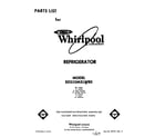 Whirlpool ED25SMXLWR0 front cover diagram