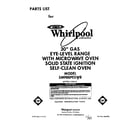 Whirlpool SM988PESW8 front cover diagram