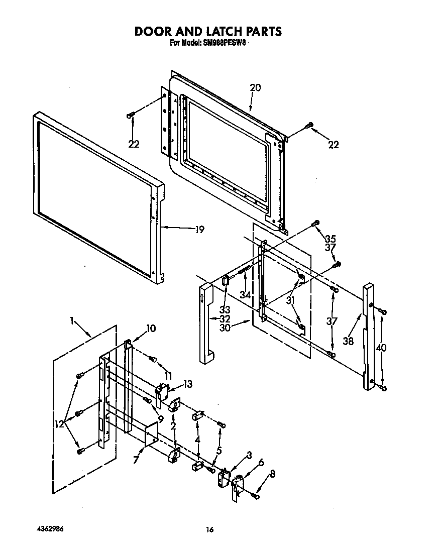 DOOR AND LATCH