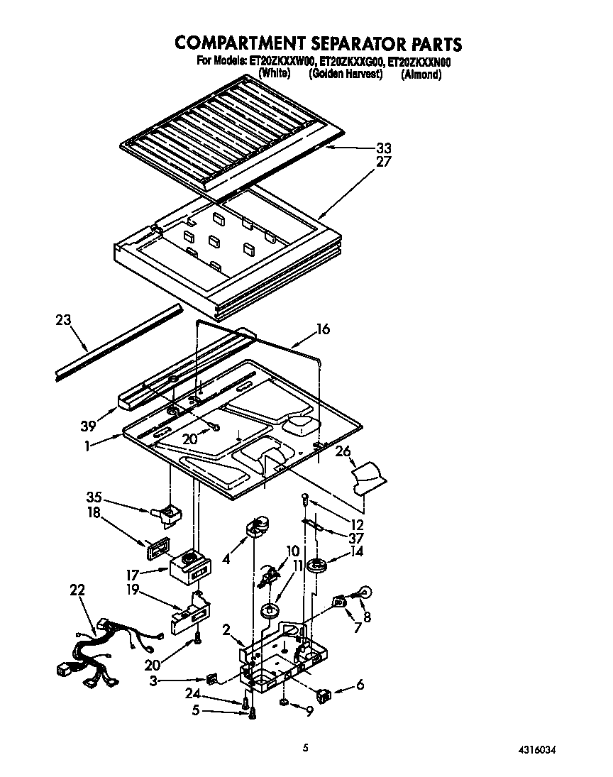 Compartment separator