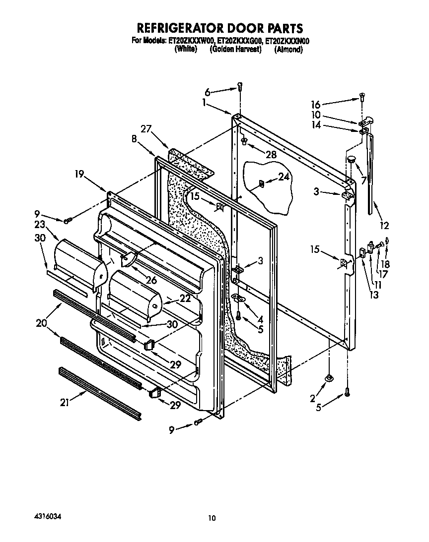 Refrigerator door