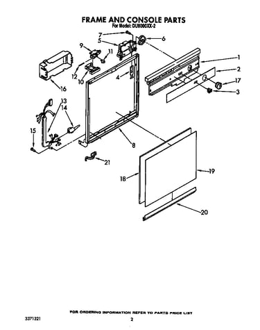 Frame and console