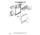 Whirlpool DU8016XX1 frame and console diagram